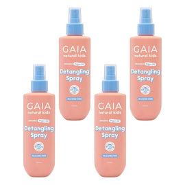 GAIA Natural Kids Detangling Spray 200mL Pack of 4