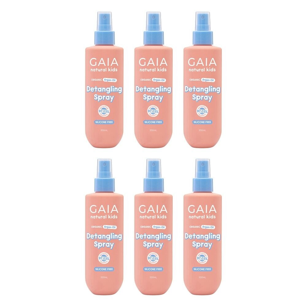 GAIA Natural Kids Detangling Spray 200mL Pack of 6