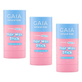 GAIA Natural Kids Hair Wax Stick 50g Pack of 3