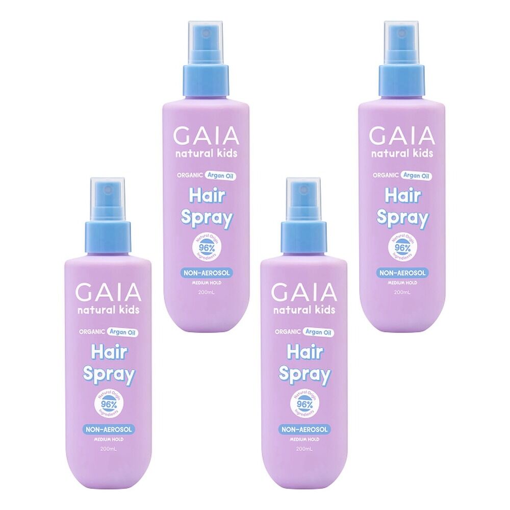 GAIA Natural Kids Hair Spray 200mL Pack of 4