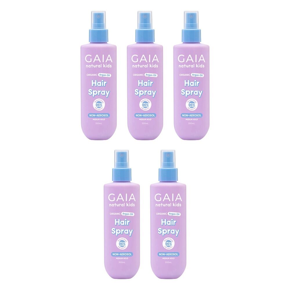 GAIA Natural Kids Hair Spray 200mL Pack of 5