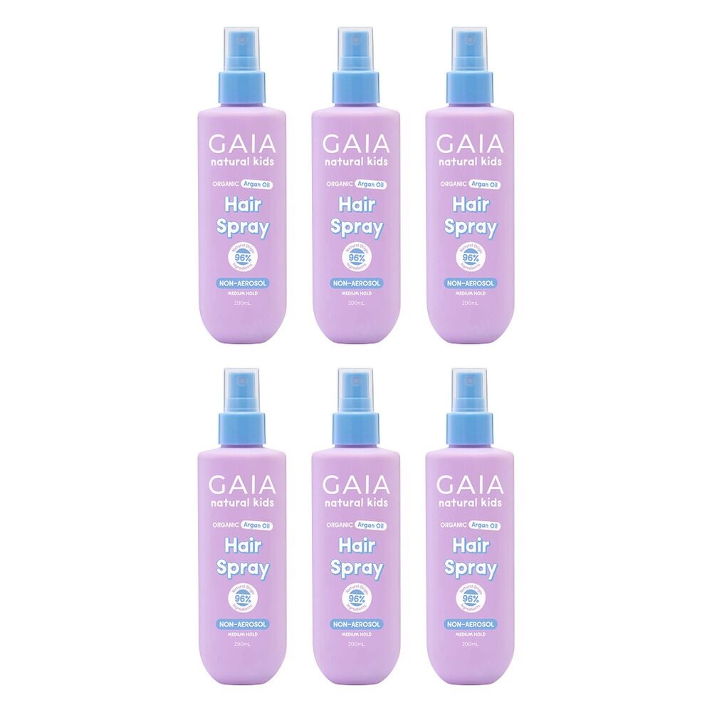 GAIA Natural Kids Hair Spray 200mL Pack of 6
