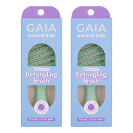 GAIA Natural Kids Detangling Brush Pack of 2