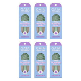 GAIA Natural Kids Detangling Brush Pack of 6