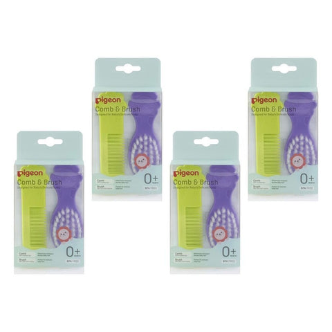 Pigeon Brush and Comb Set 2 Pack Bundle of 4