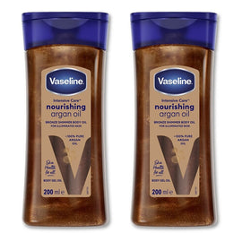 Vaseline Shimmer Body Oil Nourishing Arg Pack of 2
