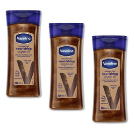 Vaseline Shimmer Body Oil Nourishing Arg Pack of 3