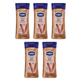 Vaseline Shimmer Body Oil Vanilla Glow 2 Pack of 5
