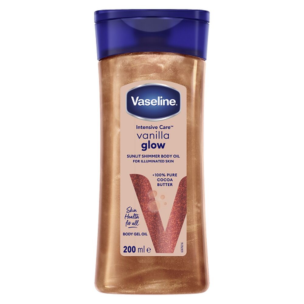 Vaseline Shimmer Body Oil Vanilla Glow 2