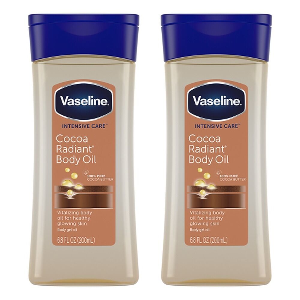 Vaseline Intensive Care Cocoa Radiant Body Oil 200mL Pack of 2