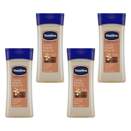 Vaseline Intensive Care Cocoa Radiant Body Oil 200mL Pack of 4