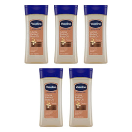 Vaseline Intensive Care Cocoa Radiant Body Oil 200mL Pack of 5