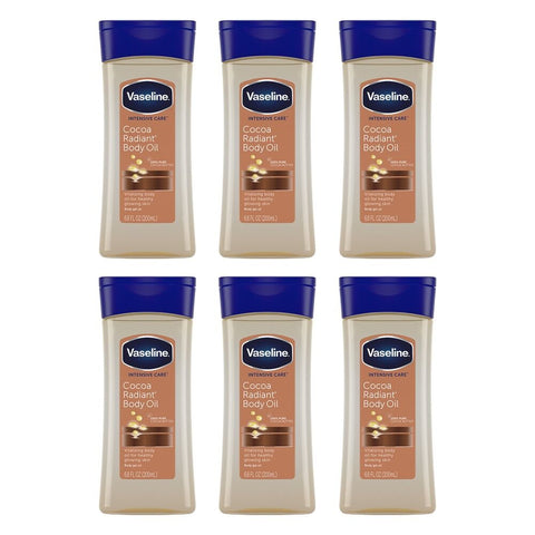 Vaseline Intensive Care Cocoa Radiant Body Oil 200mL Pack of 6