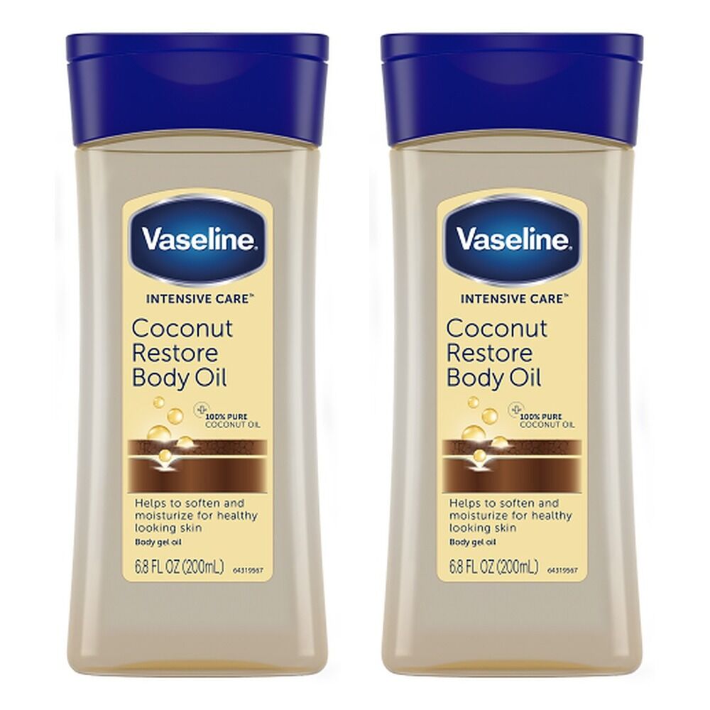 Vaseline Body Oil Coconut Restore 200ml Pack of 2