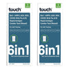 TouchBio 6-in-1 Rapid Antigen Test for HMPV, RSV, COVID-19 and Flu, 3 Pack of 2