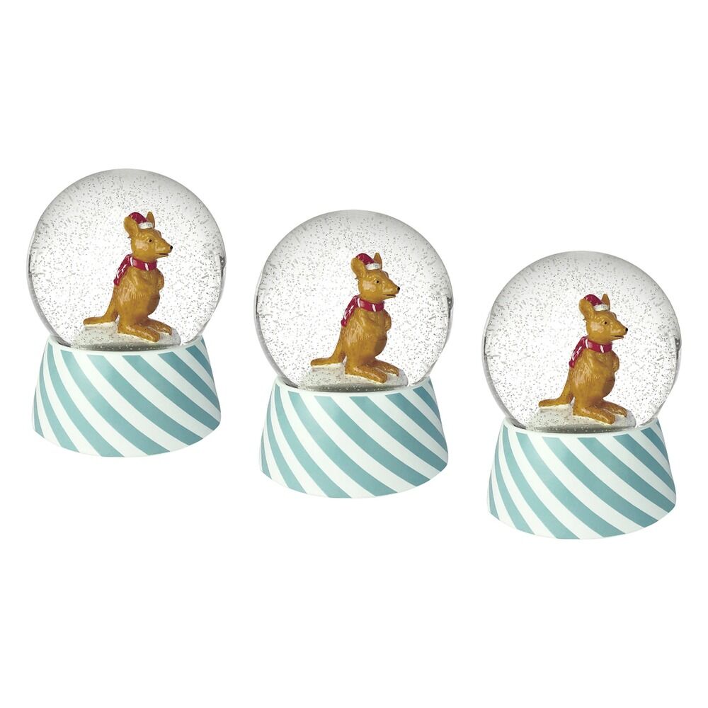 Australian Geographic Musical Snow Globe Christmas x 6 Bundle of 3