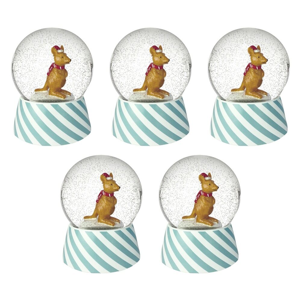 Australian Geographic Musical Snow Globe Christmas x 6 Bundle of 5