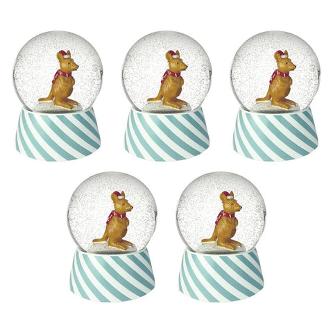 Australian Geographic Musical Snow Globe Christmas x 6 Bundle of 5