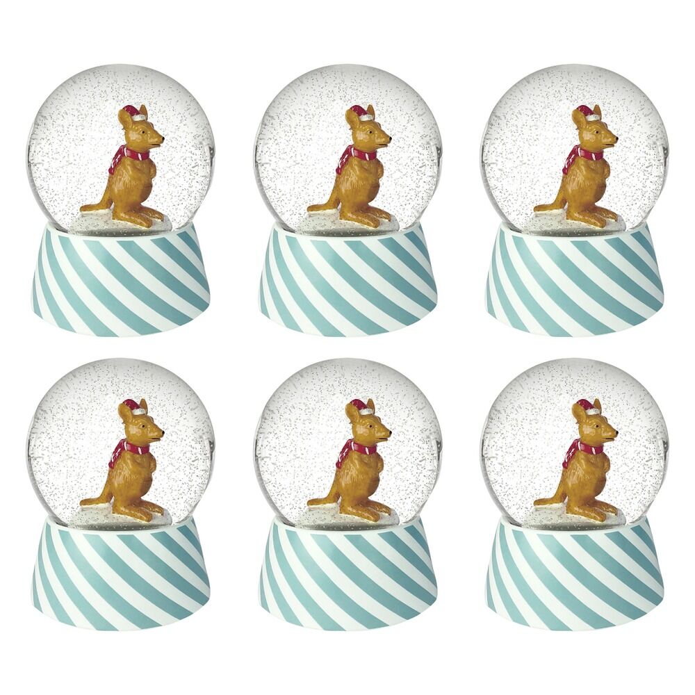 Australian Geographic Musical Snow Globe Christmas x 6 Bundle of 6