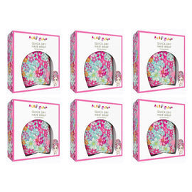 Alex Mason Quick Dry Hair Wrap Floral Pack of 6