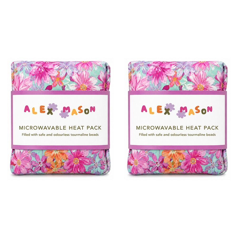 Alex Mason Microwavable Heat Pack, Floral Bundle of 2