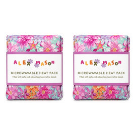 Alex Mason Microwavable Heat Pack, Floral Bundle of 2