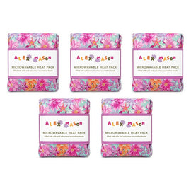 Alex Mason Microwavable Heat Pack, Floral Bundle of 5
