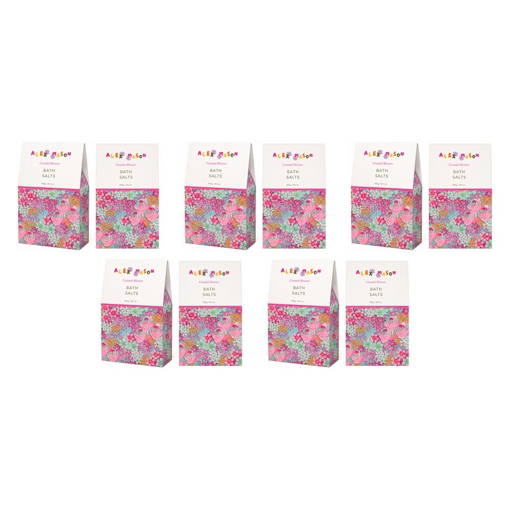 Alex Mason Bath Salts Floral 800g Pack of 5