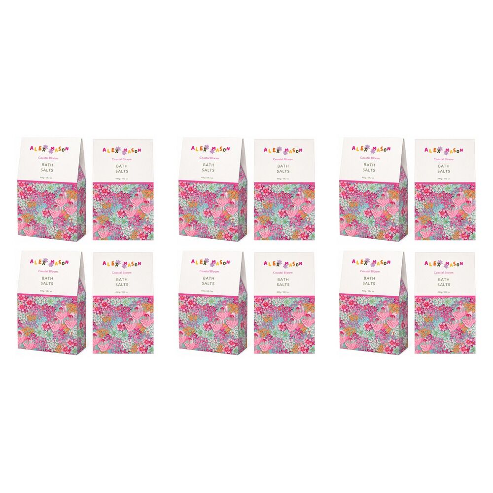 Alex Mason Bath Salts Floral 800g Pack of 6
