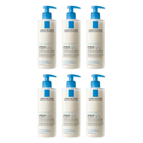 La Roche-Posay Lipikar Syndet AP+ Wash Cream 400mL Pack of 6
