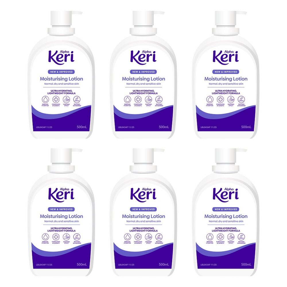 Alpha Keri Hydrating Moisturising Lotion 500mL Pack of 6
