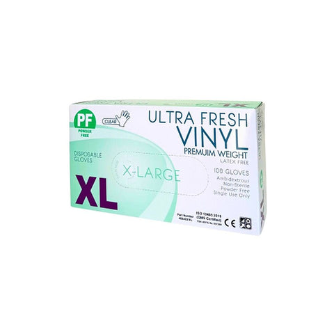 Ultrafresh Vinyl Gloves Extra Large 100 Pack