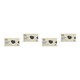 Soodox Vytal Face Masks, Black, Pack of 10 Bundle of 4