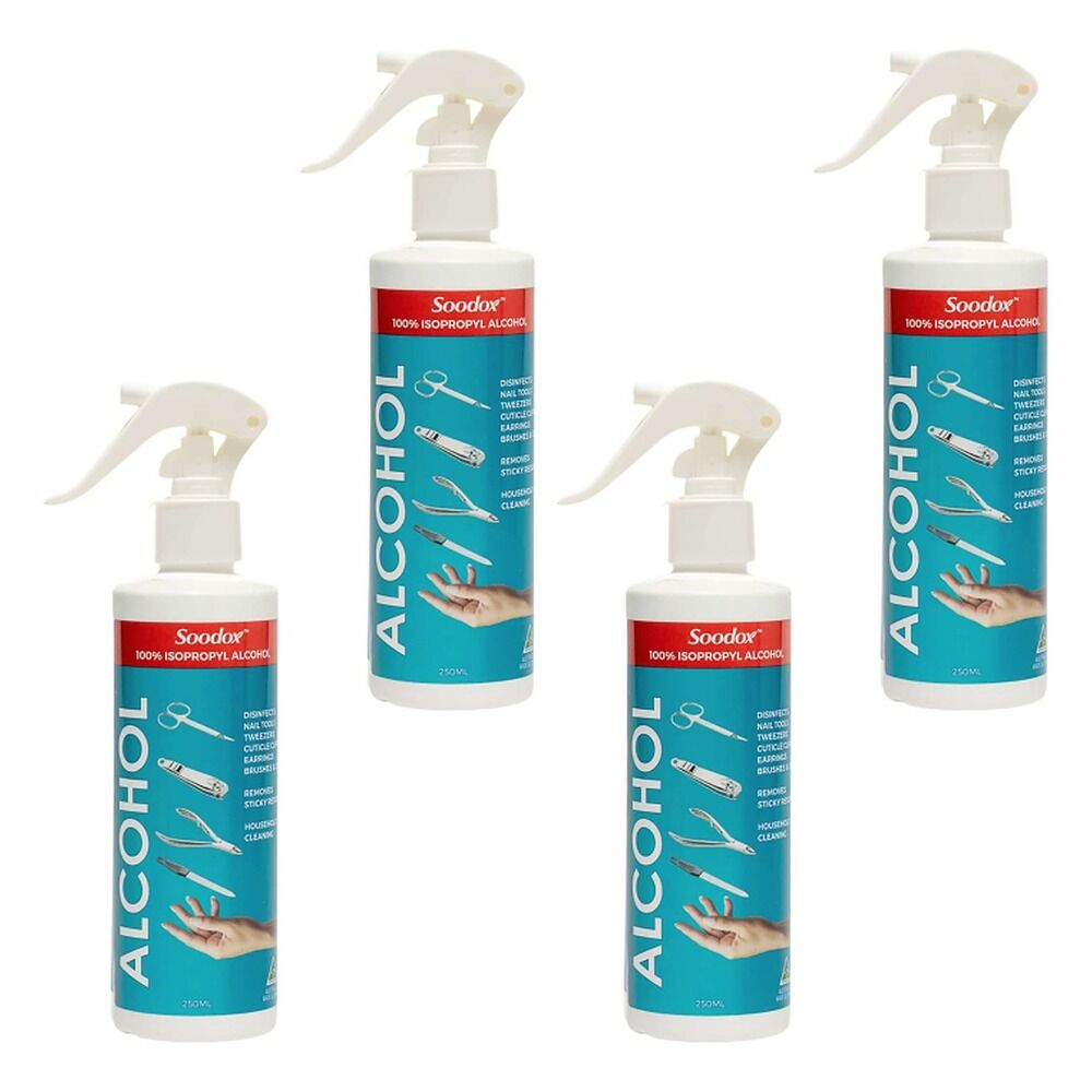 Soodox Isopropyl Alcohol Spray 250mL Pack of 4
