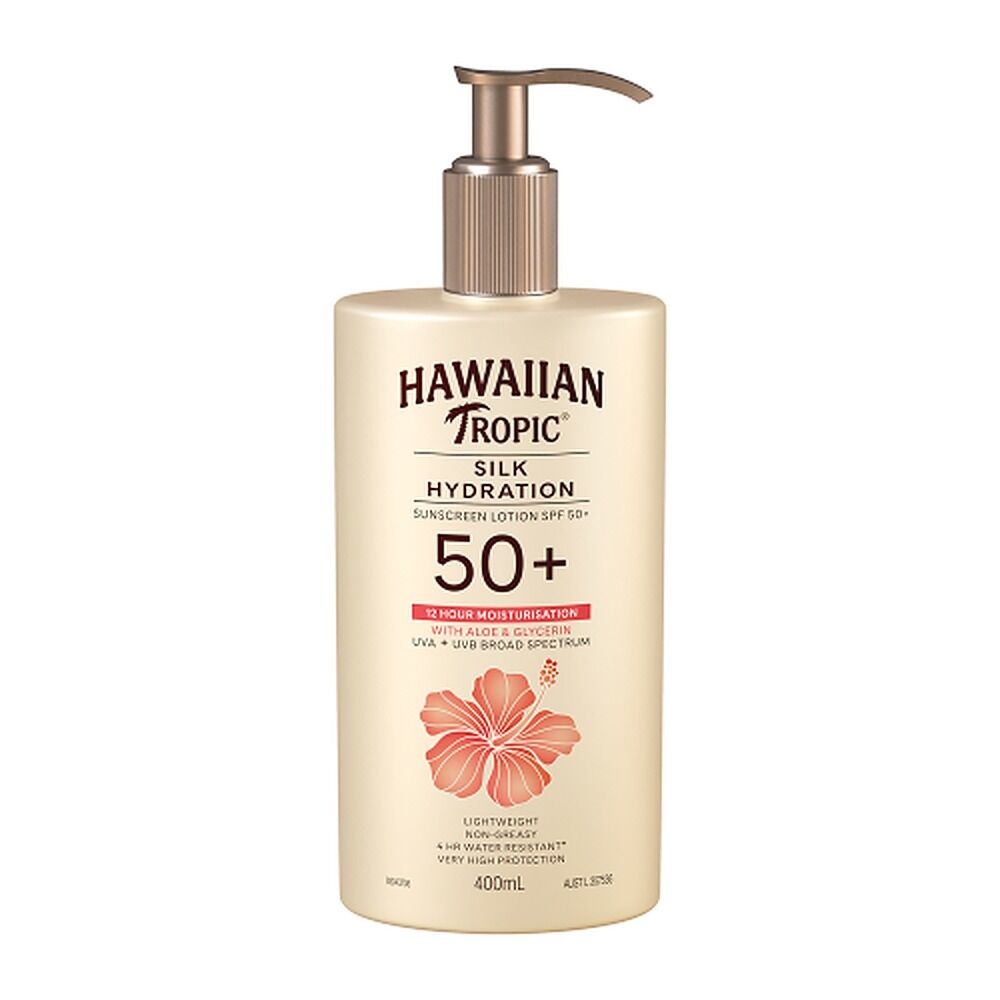 Hawaiian Tropic Silk Hydration Sunscreen Lotion SPF50+ 400mL
