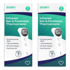 2San Infrared Ear and Forehead Thermometer Pack of 2