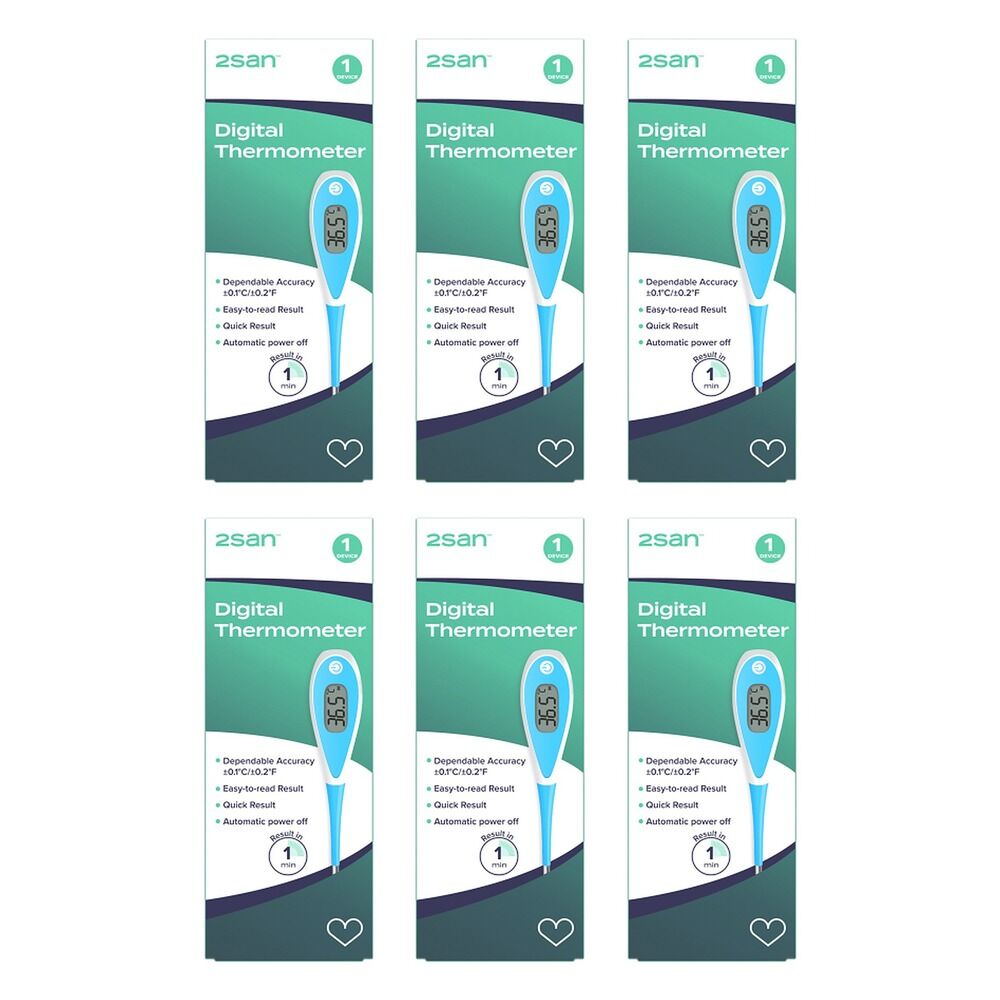 2San Digital Thermometer MT-801 Pack of 6