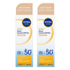 NIVEA SUN UV Face Shine Control Light Tinted Sunscreen SPF50+ 40mL Pack of 2