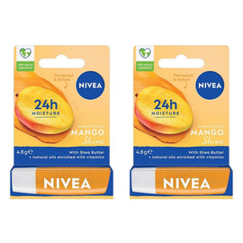 NIVEA Mango Shine Lip Balm 4.8g Pack of 2