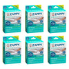 Zappy Antibacterial Toilet Seat Wipes 6 Pack x 12 Bundle of 6