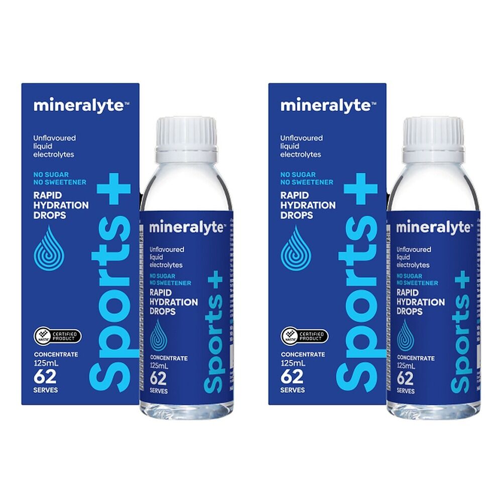 Mineralyte Sport+ Concentrate Drops 125mL Pack of 2