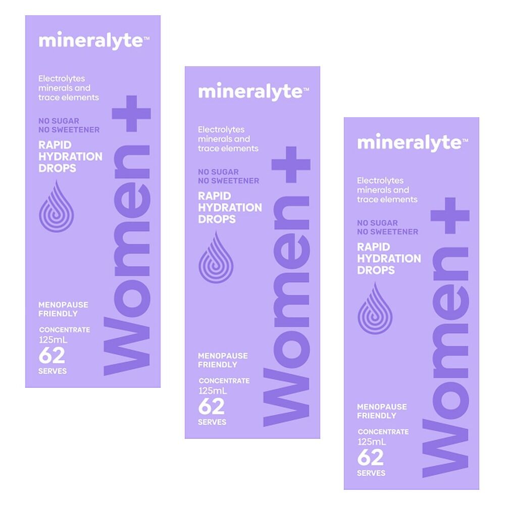 Mineralyte Women+ Concentrate Drops 125mL Pack of 3