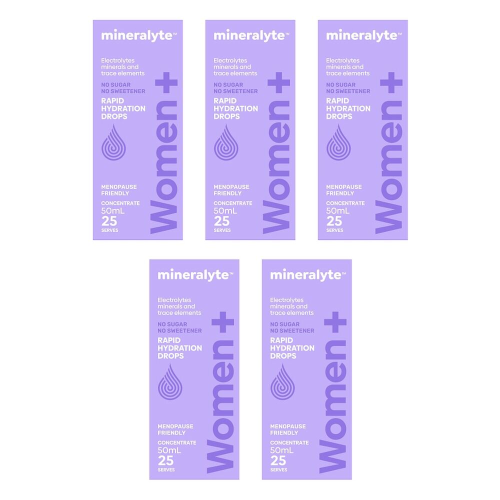 Mineralyte Women+ Concentrate Drops 50mL Pack of 5