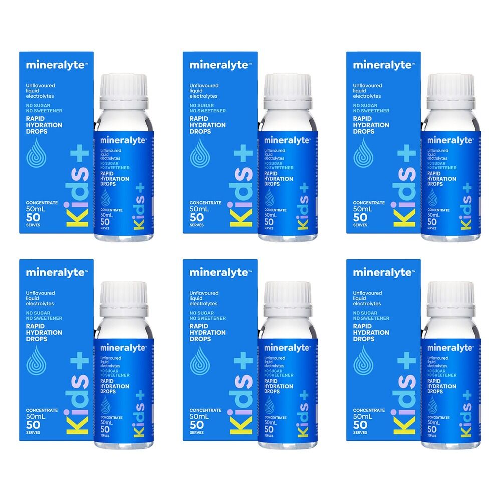 Mineralyte Kids+ Concentrate Drops 50mL Pack of 6