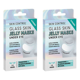 Skin Control Glass Skin Under Eye Jelly Masks 3 Pairs x 8 Bundle of 2