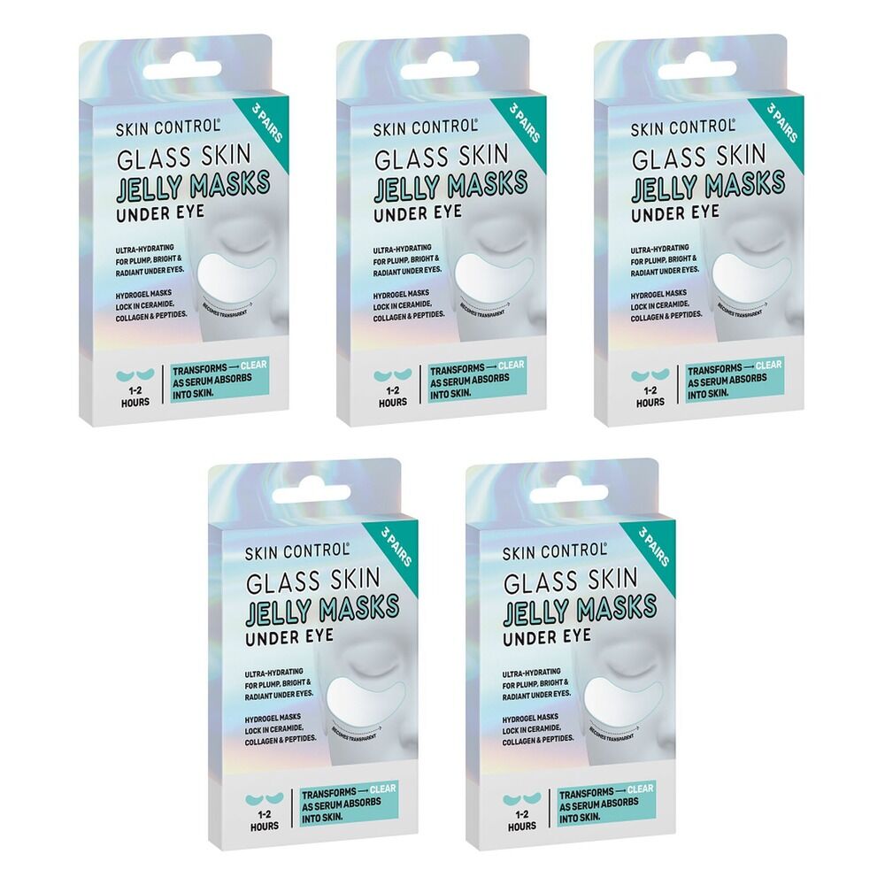 Skin Control Glass Skin Under Eye Jelly Masks 3 Pairs x 8 Bundle of 5