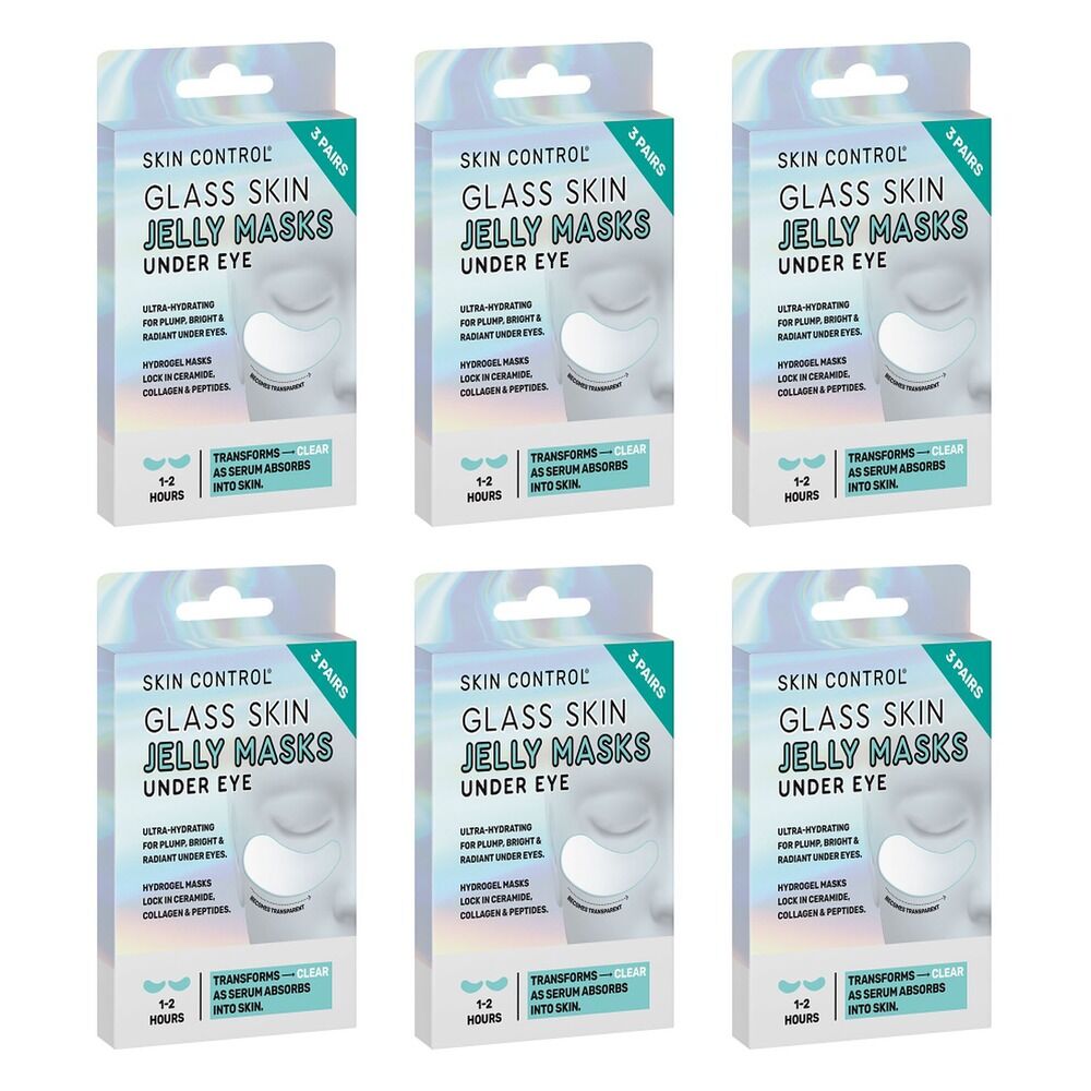 Skin Control Glass Skin Under Eye Jelly Masks 3 Pairs x 8 Bundle of 6