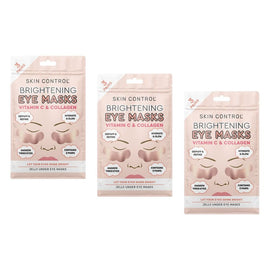 Skin Control Brightening Under Eye Jelly Masks 3 Pairs x 8 Bundle of 3
