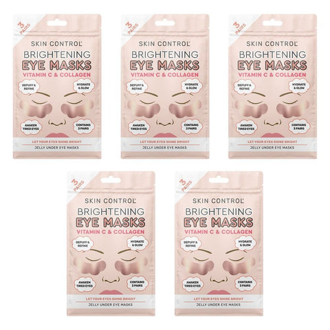Skin Control Brightening Under Eye Jelly Masks 3 Pairs x 8 Bundle of 5