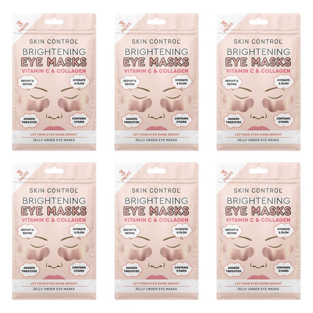 Skin Control Brightening Under Eye Jelly Masks 3 Pairs x 8 Bundle of 6